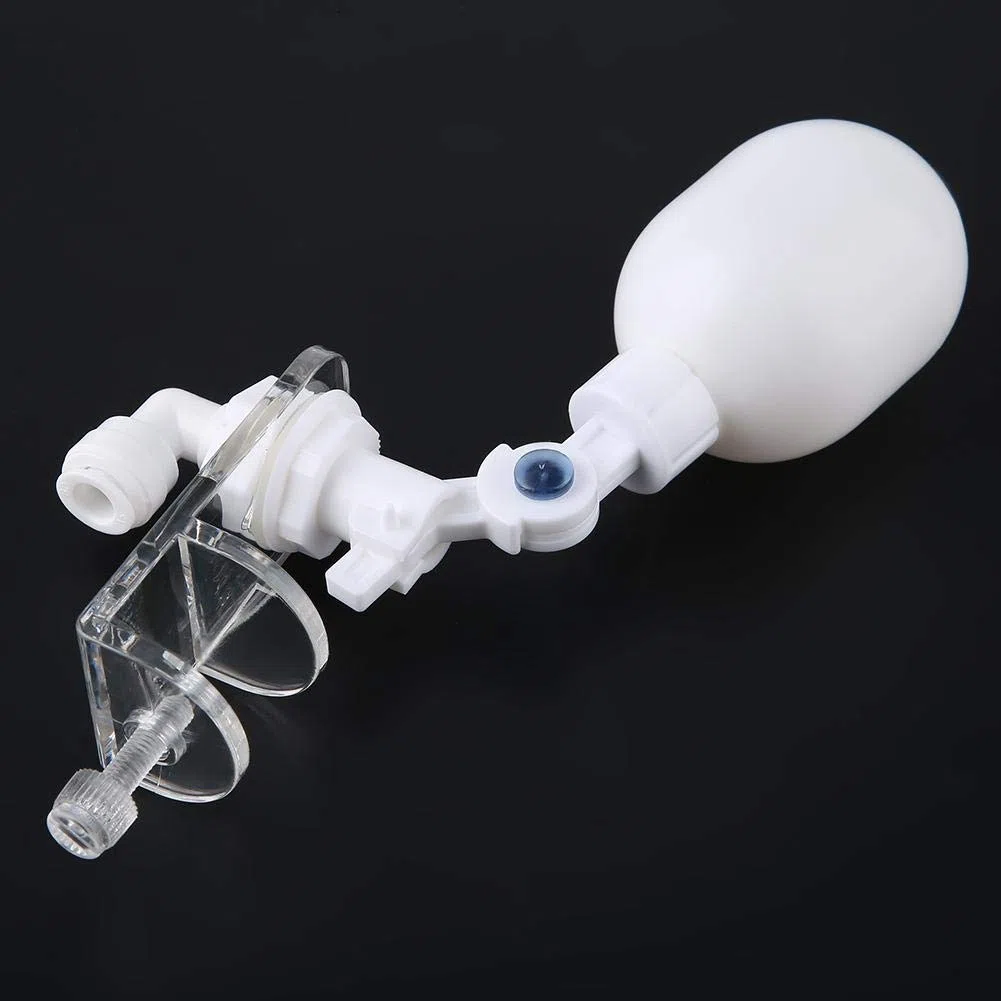 Riempitore di acqua automatico, regolatore di livello dell'acqua nonelettrico di plastica auto-top-off Montaggio valvola a galleggiante regolabile per serbatoio di pesci