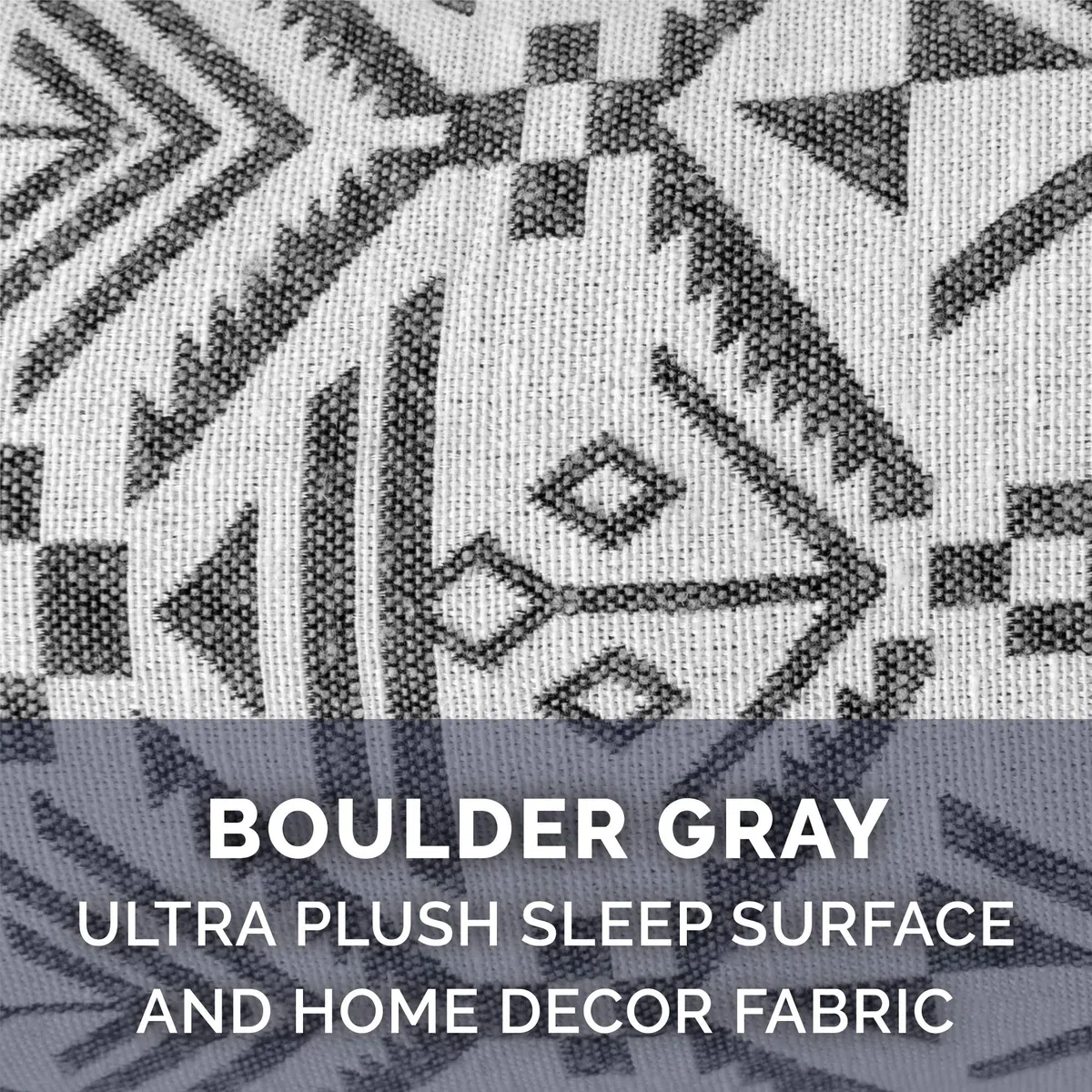FurHaven Copertura di ricambio per letto per cani in peluche e decorazione del sud-ovest Kilim, lavabile in lavatrice, grigio masso, M