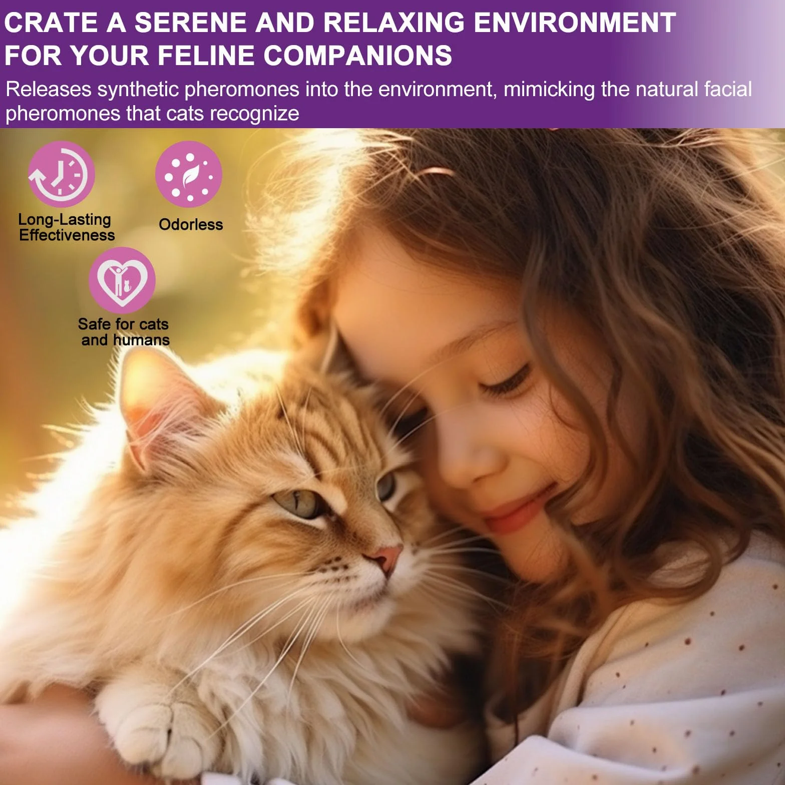 Diffusore di Feromoni Calmanti per Gatti + Ricarica 3X48 ML - Aiuta a ridurre i Conflitti e Le Tensioni tra Gatti Che Vivono sotto Lo Stesso Tetto