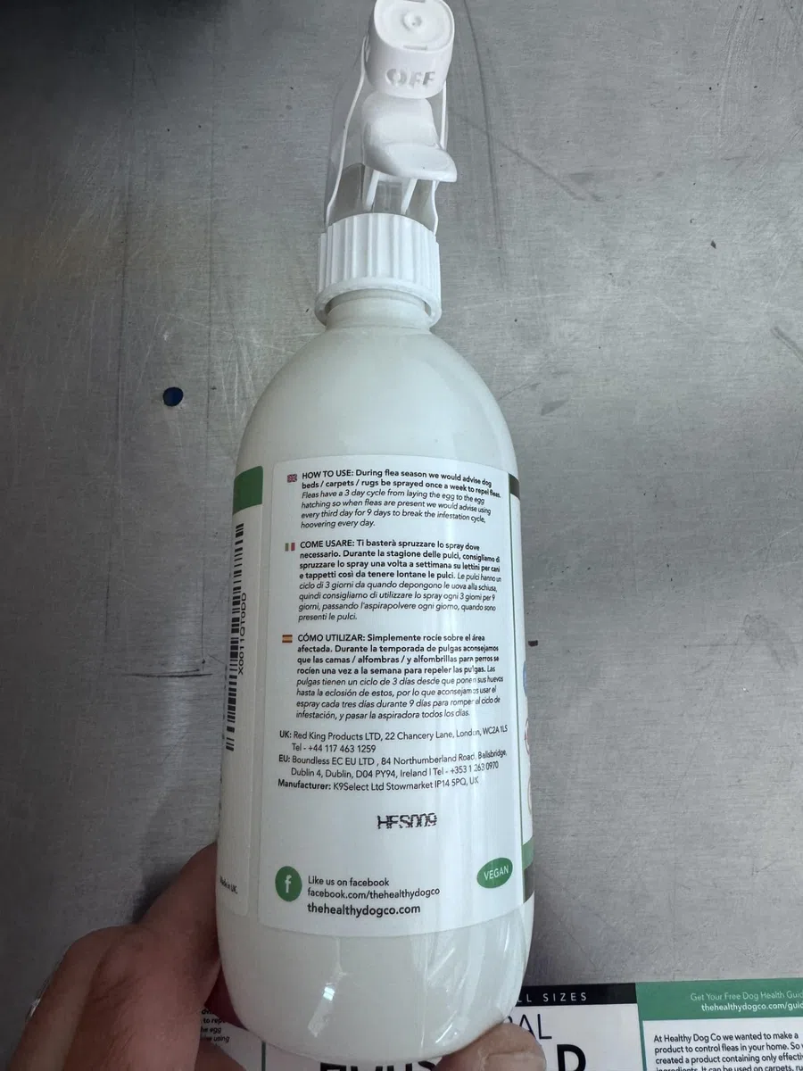 Tutto Naturale Spray Per Casa E Ambiente | 500ml | Sicuro per Cani e Gatti | Spray Repellente Perfetto per Tappeti, Letti, Mobili e in Auto