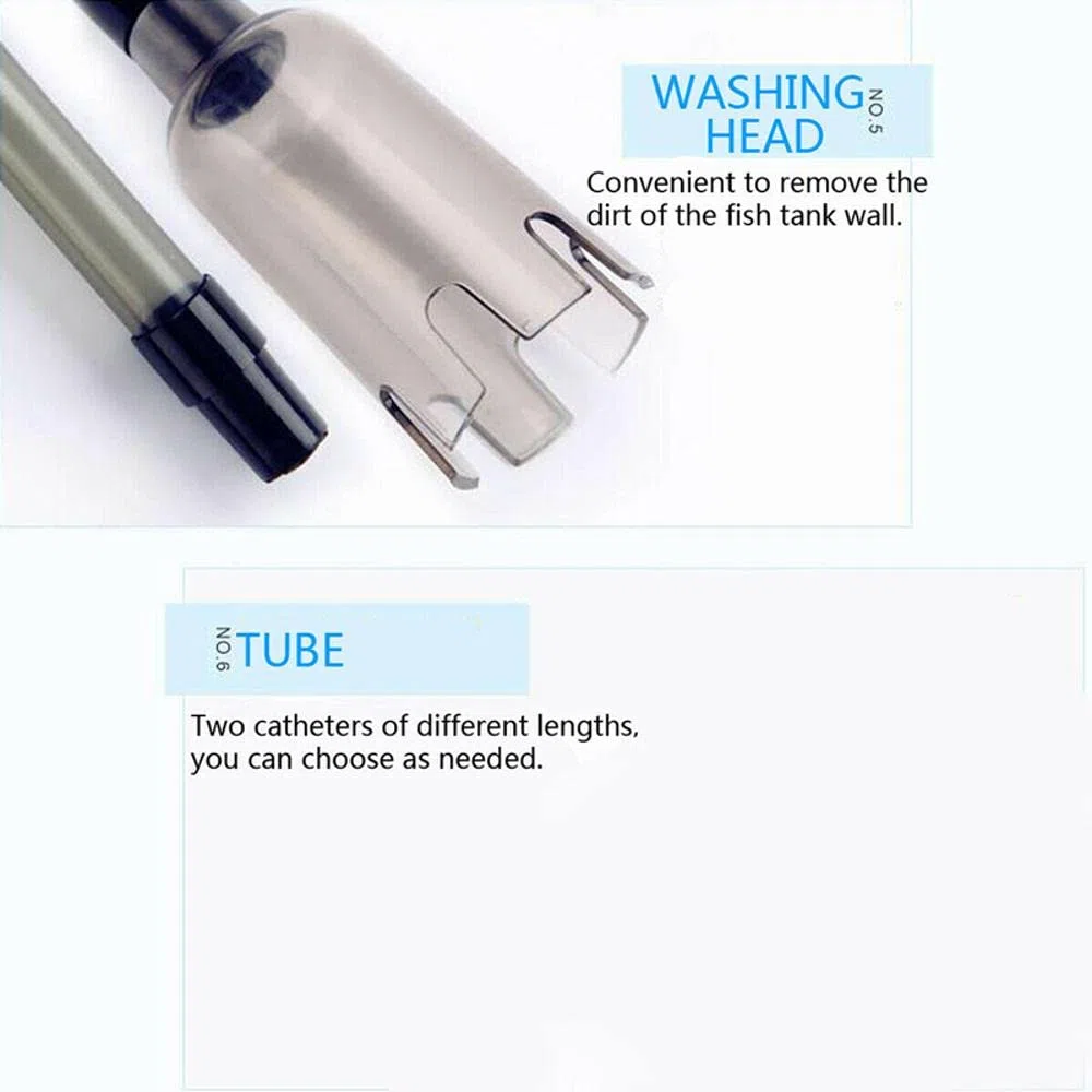 TopHomer Sifone a batteria per acquario, pompa per la pulizia dell'acquario, con sacchetto per filtro dell'acqua, strumento di trasferimento automatico dei fluidi