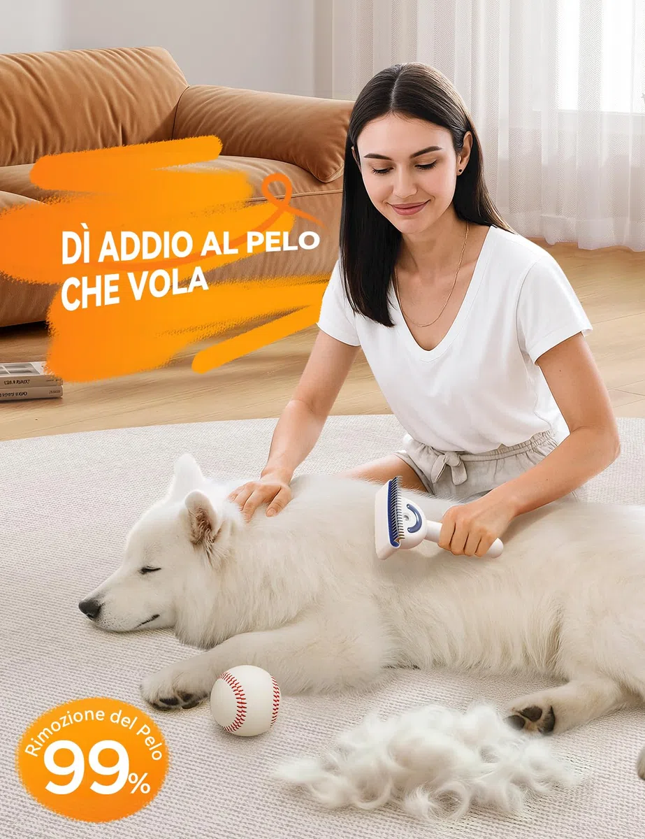 FEELNEEDY Spazzola per Cani, Spazzola a Vapore per Cani, Pettine per Gatti, Vapore a Doppia Faccia, 23+35 Spazzole per Toelettatura e Districatura dei Nodi per Gatto Cane a Pelo Corto e Lungo