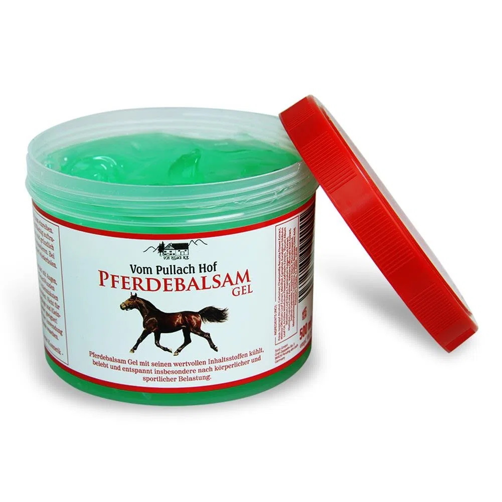 Paardenbalsam Gel van Pullach Hof, pijnlijke spieren, gewrichten, voeten, verfrisst en stimuleert de doorbloeding - 500ml
