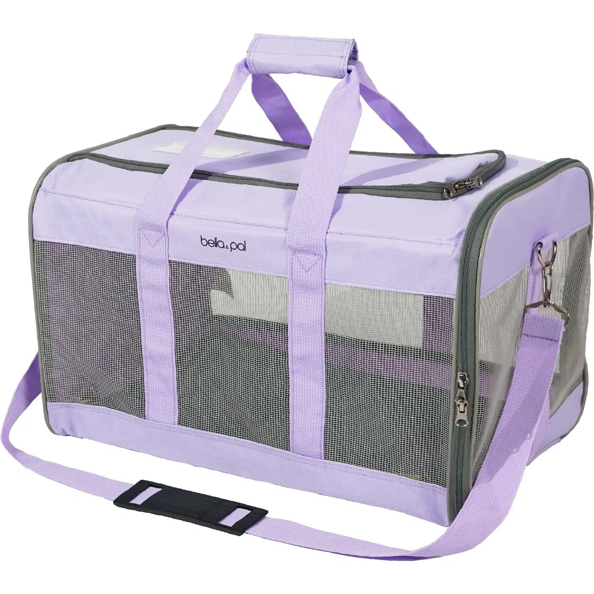 BELLA & PAL Trasportino Portatile per Gatti/Cuccioli, Borsa da Viaggio per Animali Domestici, Borsa per Gatti Ripiegabile con Tessuto Antigraffio, Cerniera Antifuga, Adatto per Viaggio sull’Aereo, M