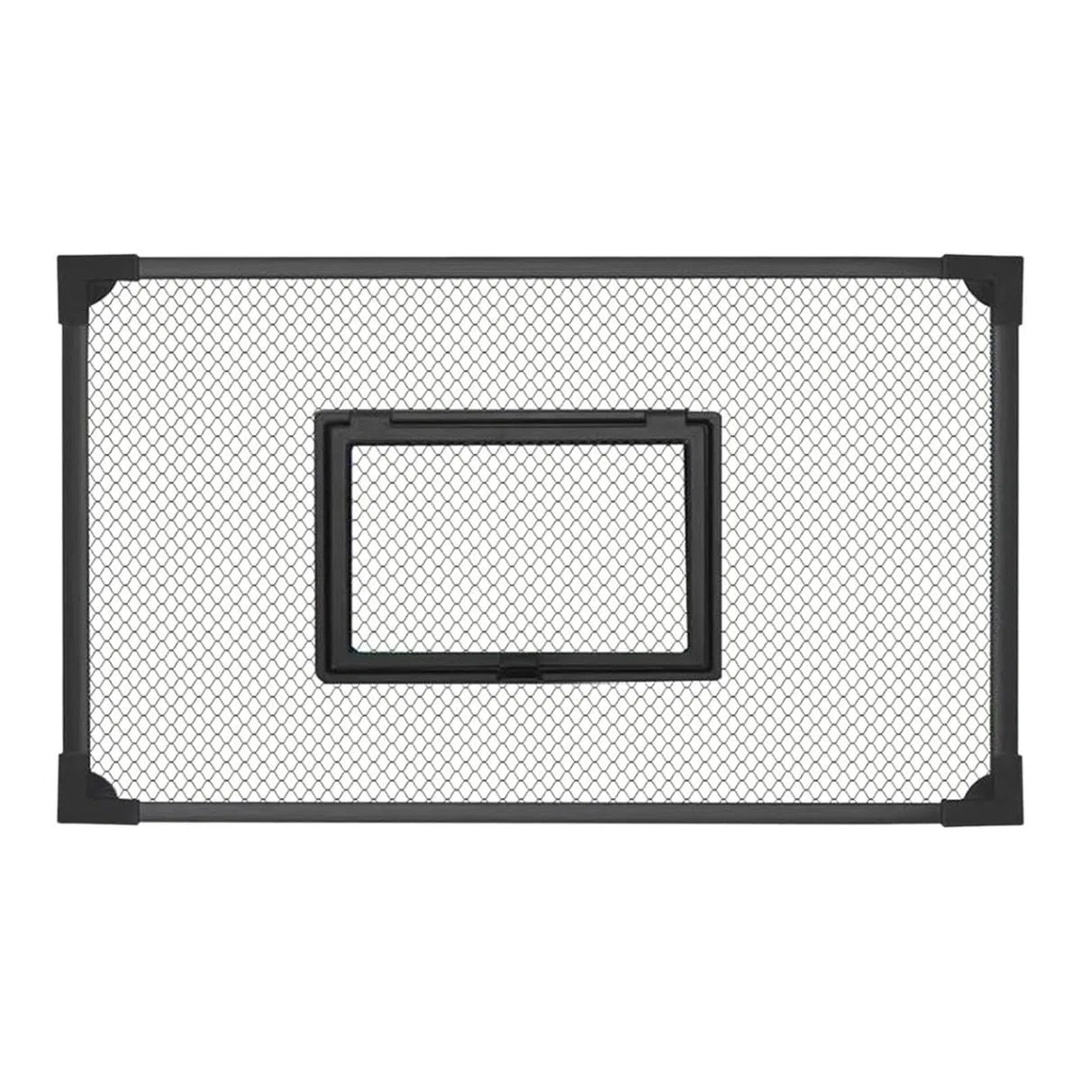 F Fityle Coperchio di Ricambio per Acquario, Auto-assemblaggio, Rete Anti-Salto, Accessori per Coperchio Acquario Nero, Multifunzione, Facile da installare, 60x30 Cm