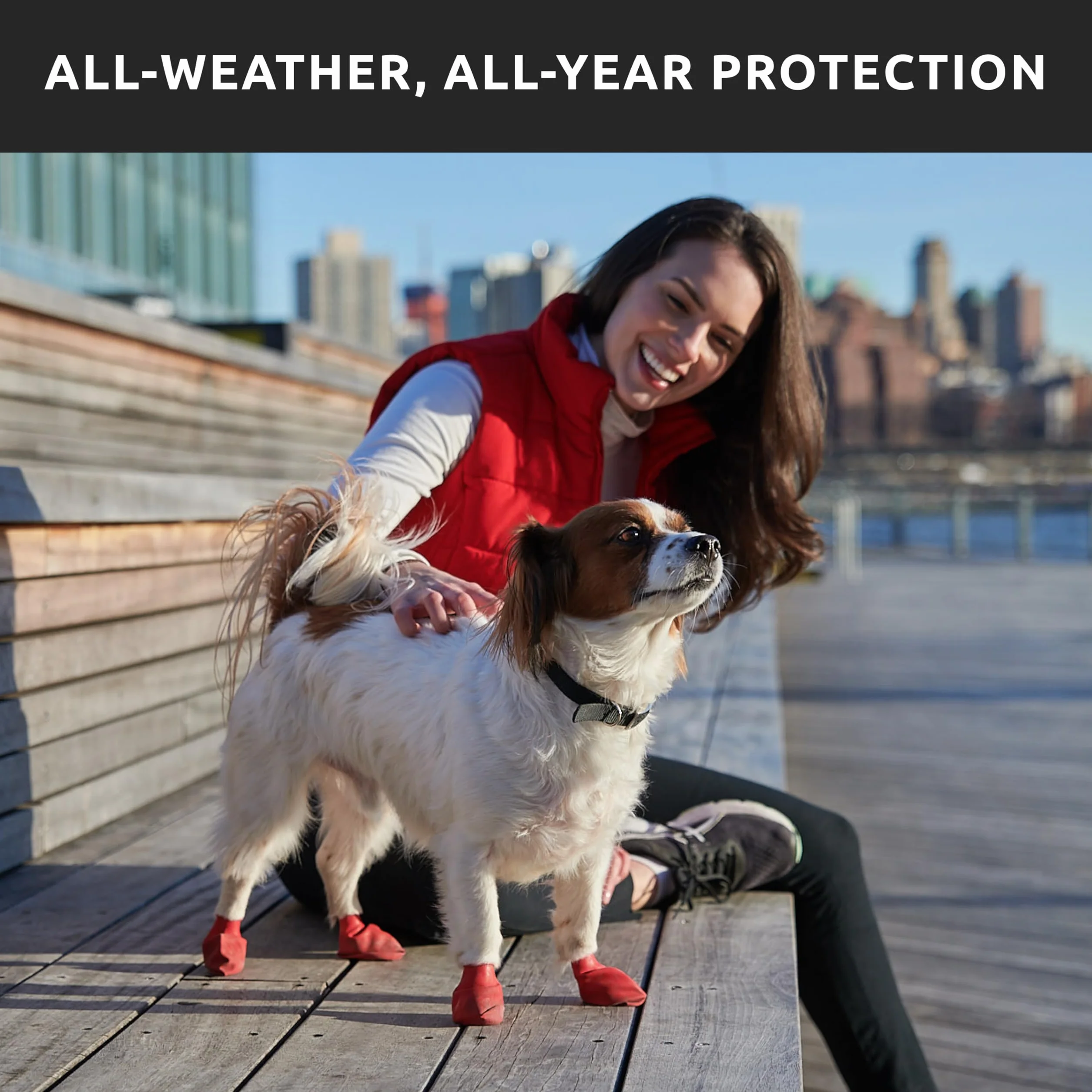 Botas para Perros Protex Protective, Color Negro, Small