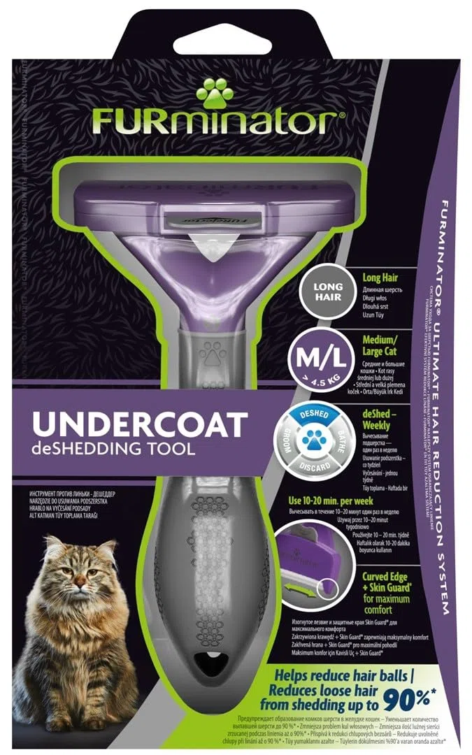 FURMINATOR PARA GATOS DE PELO LARGO - GRANDE