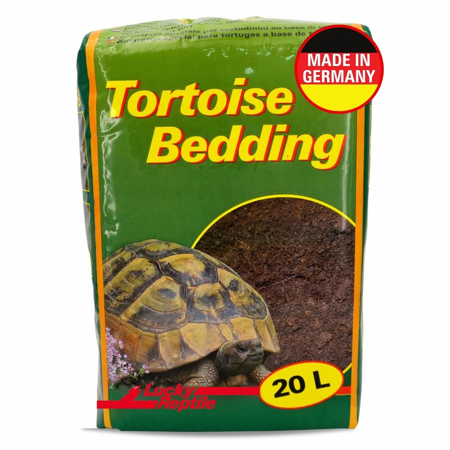 Lucky Reptile 65131 - Terriccio di substrato per tartarughe da terra, 20 litri, Pesca, Brown