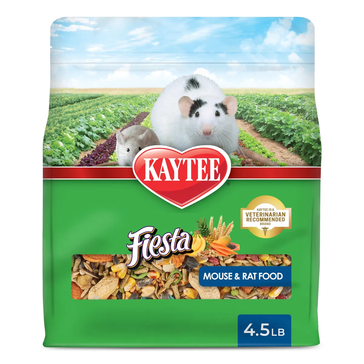 Kaytee Products Food Fiesta for Mouse And Pet Rats Gourmet Variety Diet 4 lbs