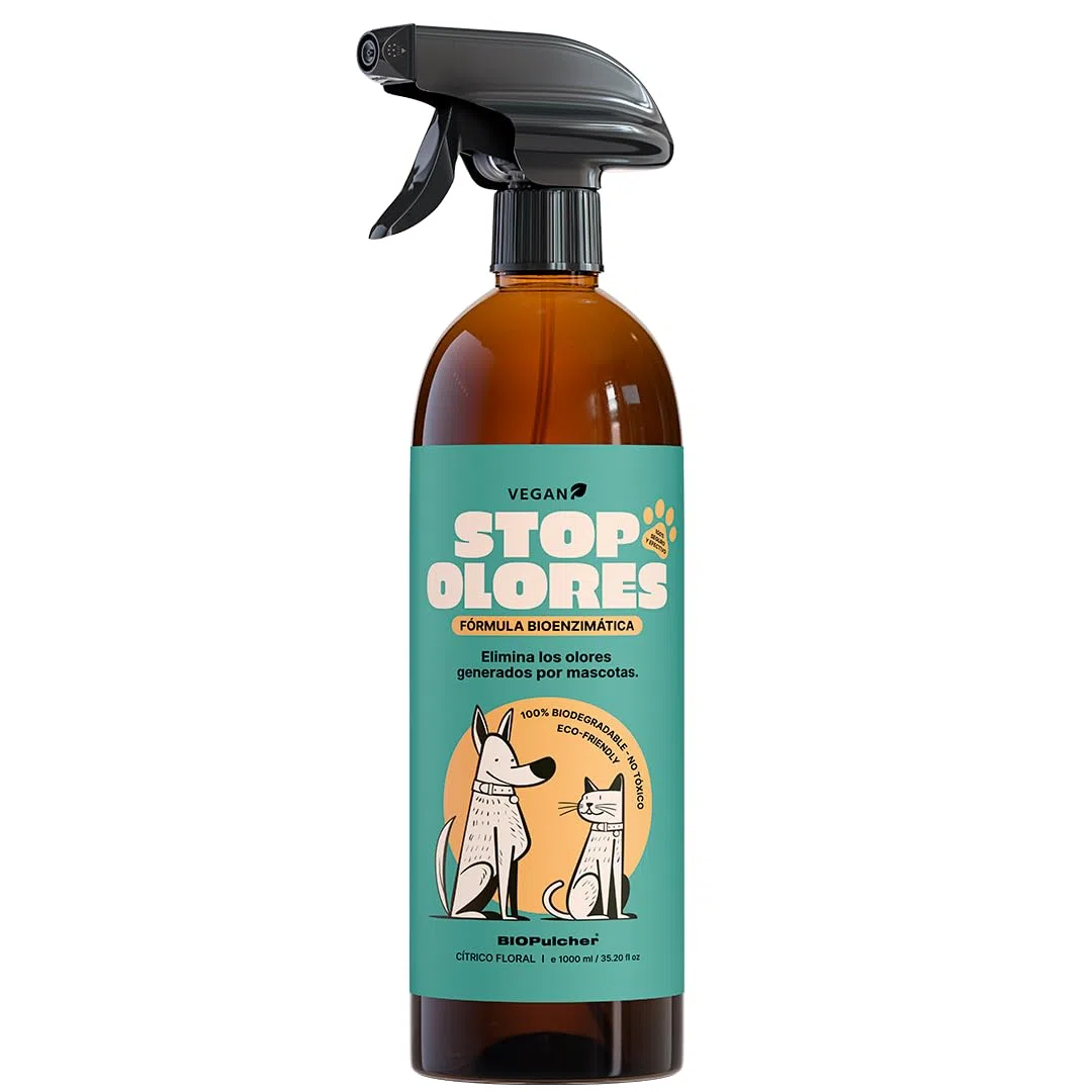 Stop Odori - Neutralizzatore di odori generati dagli animali domestici. Tessuti, letti, divano, auto. Bioenzmatico, vegano, biodegradabile