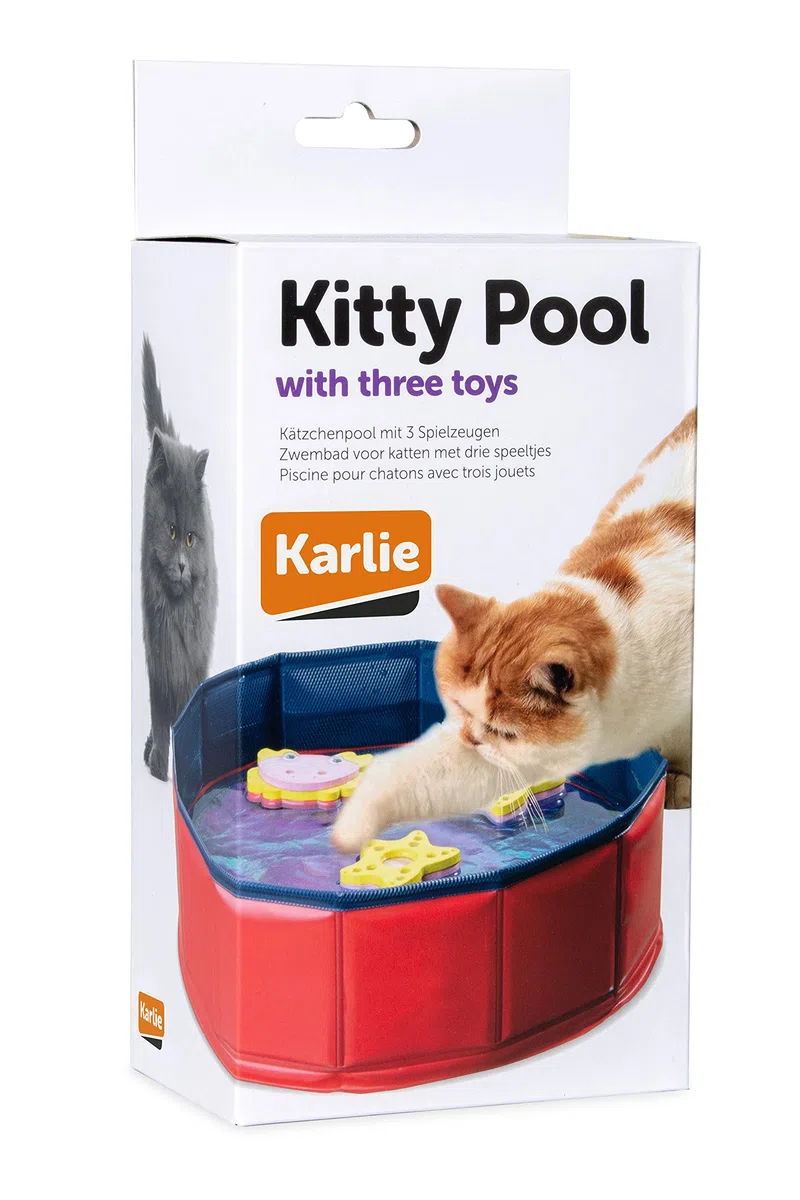 Karlie Accessories - Lago per Gattini con 3 Giocat. 30X10Cm