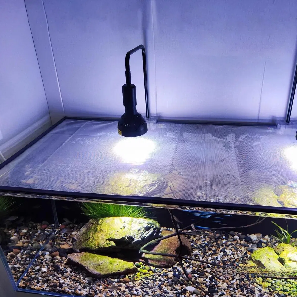 Rete Magnetica per Acquario Magnetic Aquarium Anti-Jumping net Cover Copertura magnetica in rete per Proteggere i pesci che saltano fuori dall'acquario