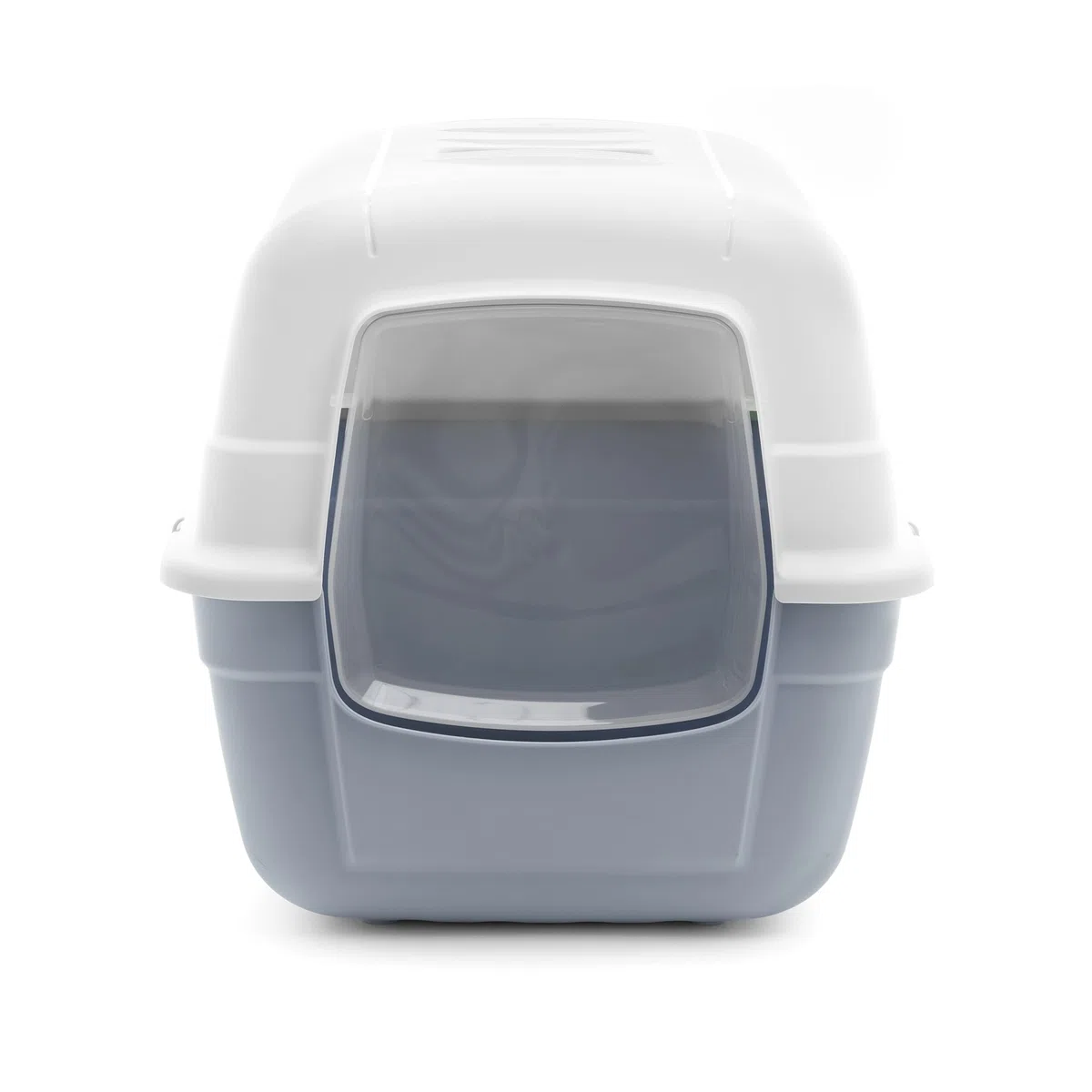Record Lettiera per Gatti Chiusa "To Go" con Filtro e Paletta, Blu 52 x 40 x 40h cm. Toilette in Plastica Design Moderno, Facile da Pulire, Made in Italy