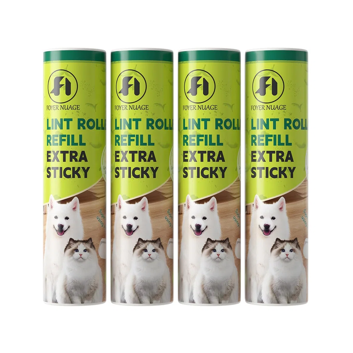 ricarico extra appiccicose, 4 pezzi, 240 fogli, per un totale di 240 fogli. Ricariche per pelucchi per peli di animali domestici. Resistenti per la pulizia del