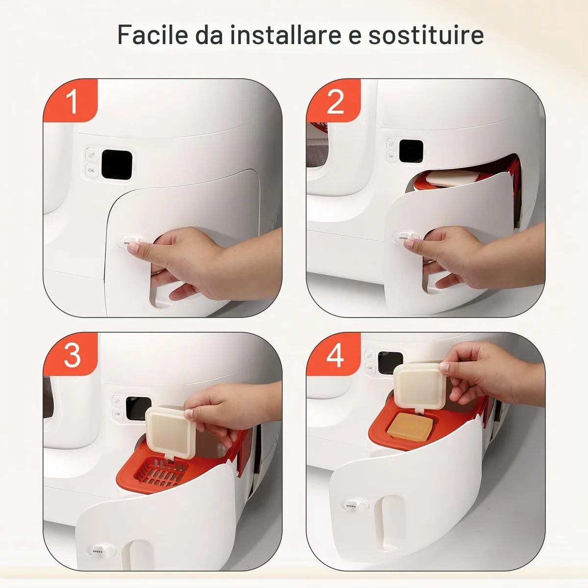 Deodorante N50 per Lettiera Autopulente Pura Max/PURA MAX 2 Rimuove Gli Odori Della Lettiera Del Gatto, Rimuove gli Odori di Urina e Feci Del Gatto (6 pezzi)