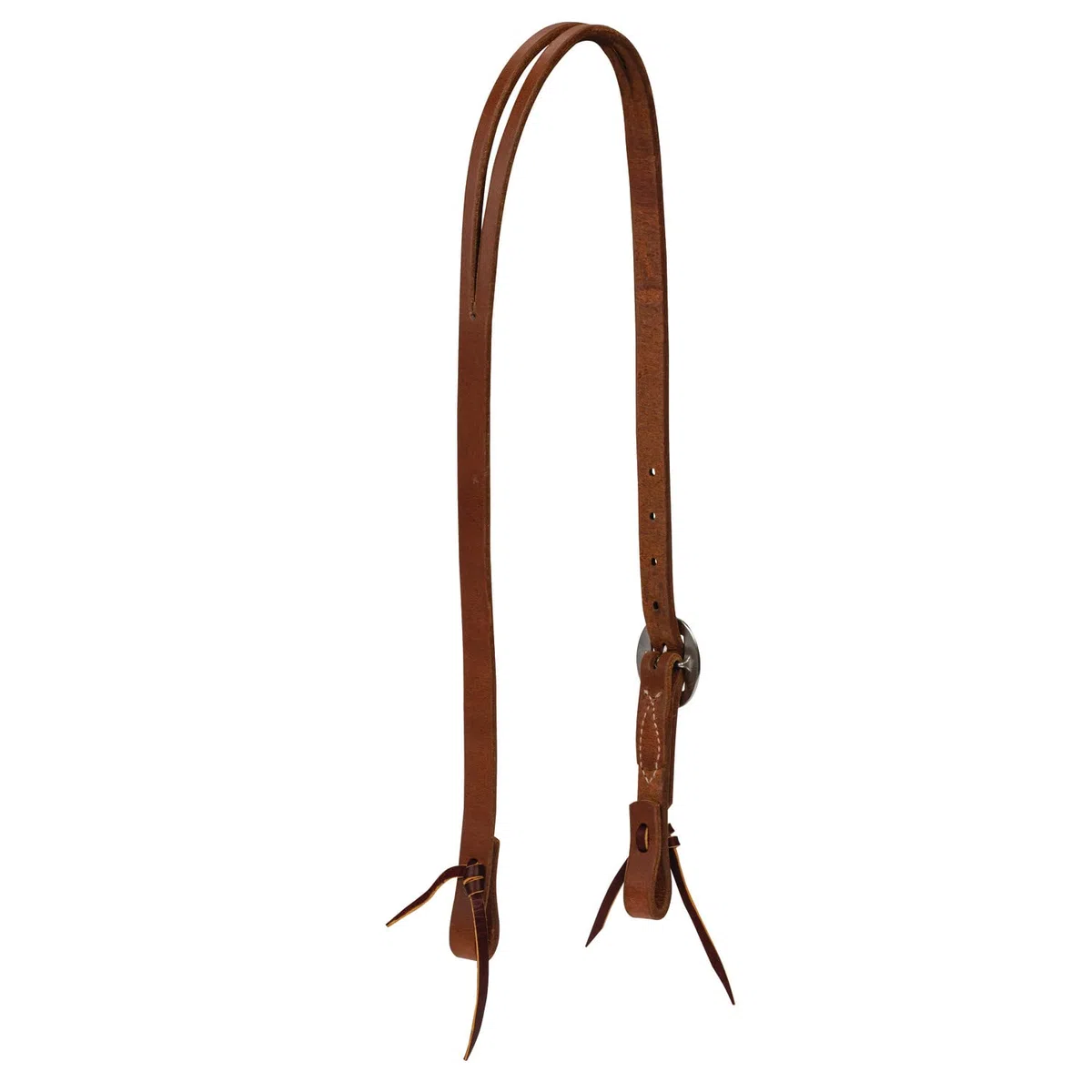 Weaver Leather Protack 3/4" Sp/Ear Hdstl, SS, Testiera in Pelle Unisex, Russet Oliato, Average Horse