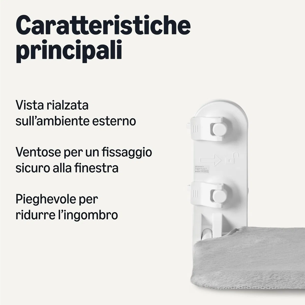 Amazon Basics, Amaca da finestra per gatti, taglia unica