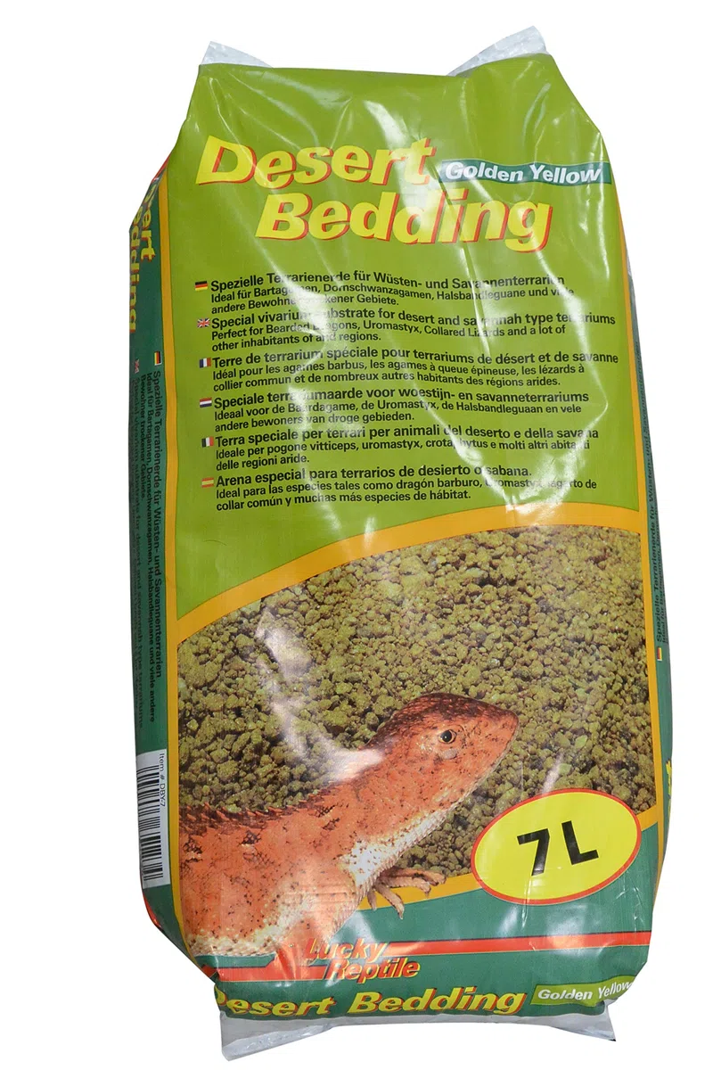 Lucky Reptile Desert Bedding Golden Yellow, 7 Litri, substrato per terrari del Deserto, scavabile