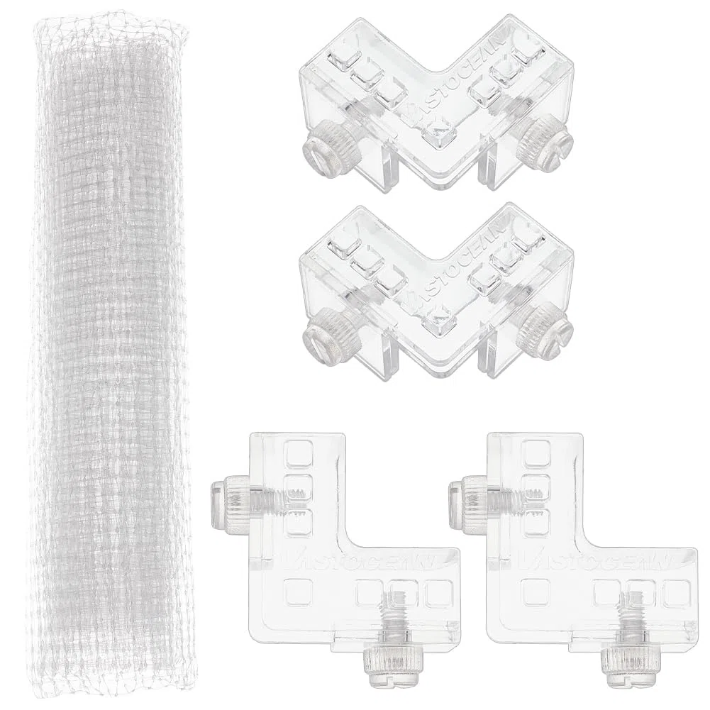 OLYCRAFT Rete Protettiva per Acquario 1x0.9m con Chiusura a Vite Acquario Rete Anti-Salto in Plastica per Schermo per Acquarii Protezione per Proteggere i Pesci Che Saltano Fuori Dall'acquario