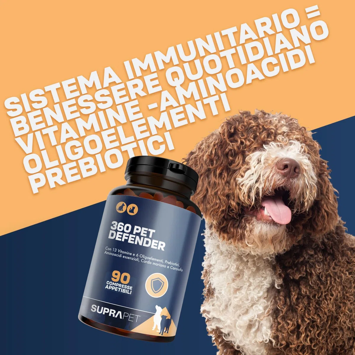 Multivitaminico per Cani e Gatti - 90 Compresse Appetibili Con 13 Vitamine, 6 Minerali, Aminoacidi e Taurina - Integratore per Tutte le Taglie ed Età