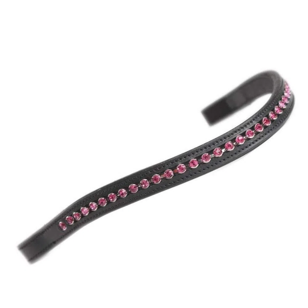 Shires Aviemore - Cinturino grande con strass, colore: Nero/Trasparente