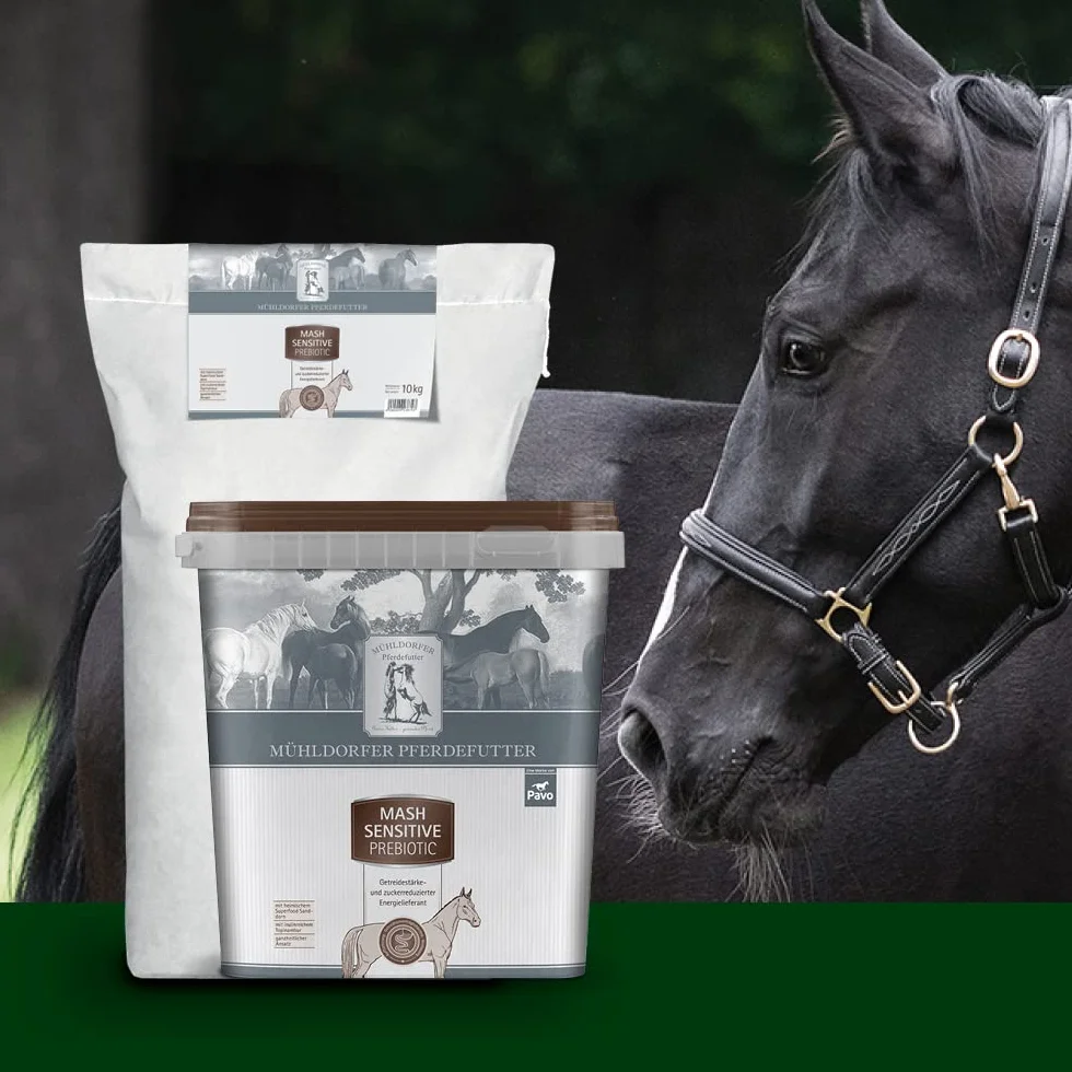 Mühldorfer Mash Sensitive Prebiotic - Mangime per cavalli magri e pesanti, 3 kg