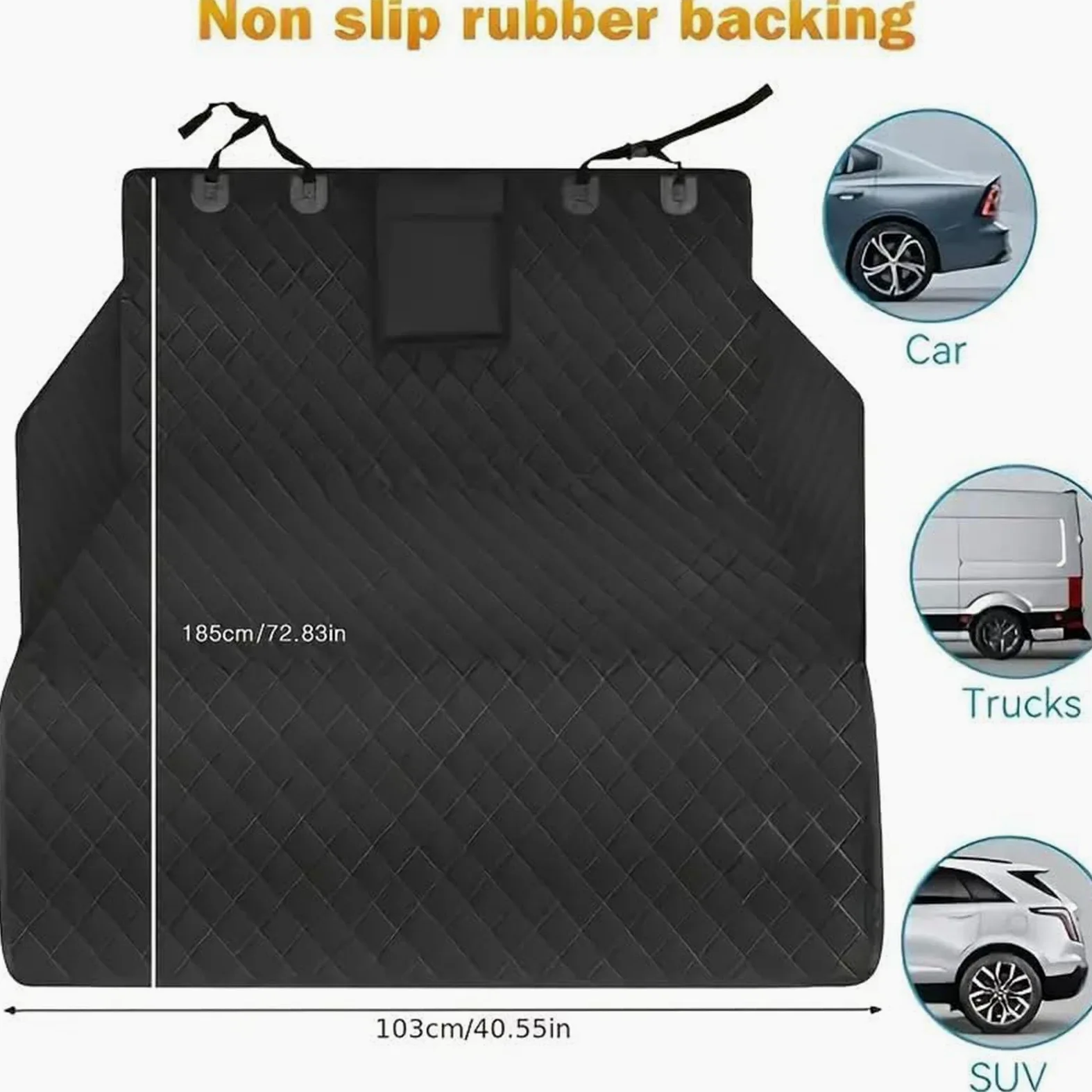 Copri Baule Auto per Cani, per Toyota Yaris Cross Hybride 2020-2025 2026 Protezione Bagagliaio Impermeabile Telo Protettivo con Protezioni Laterali e Tasche