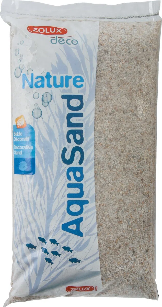 Zolux Ghiaia Naturale per Acquario al Quarzo Bianco da 1 a 3 mm di granulometria 12 kg