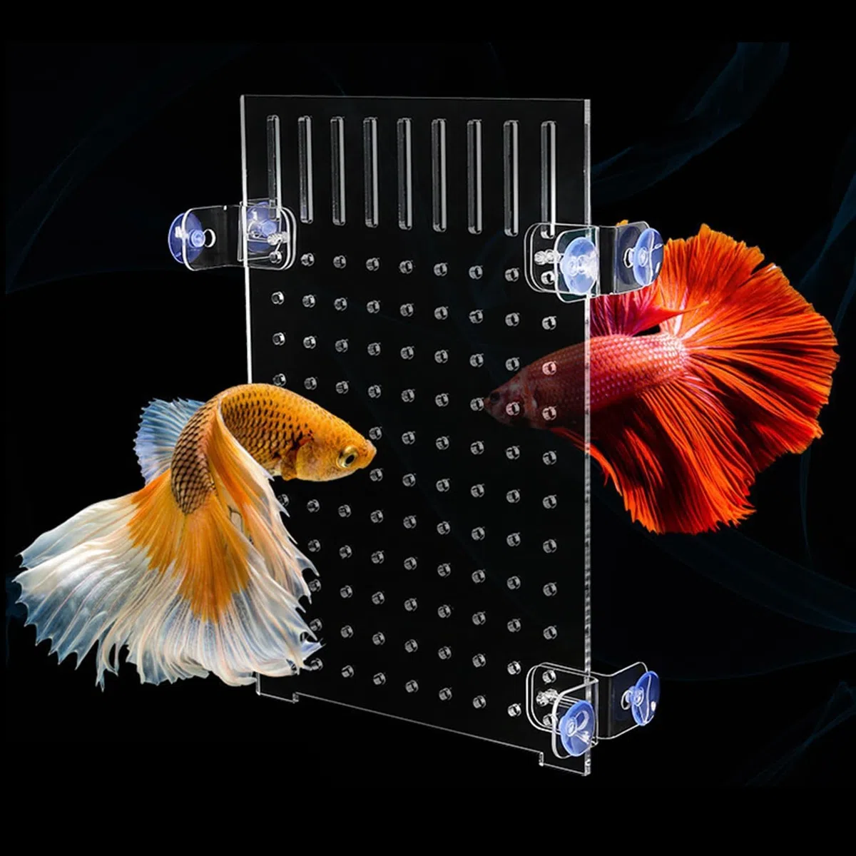 Divisori per Acquario Divisorio per Acquario in Acrilico Separatore per Acquari con Ventose Piatto Separatore di Pesce Trasparente per Acquari (40 x 30 cm)