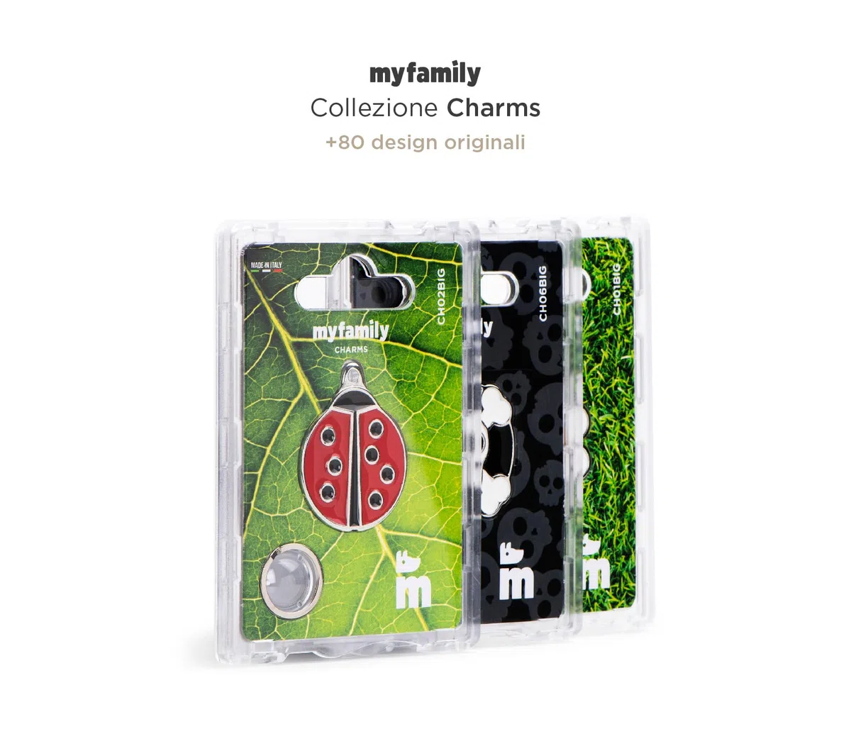 My Family Medaglietta per Cane Personalizzata, A Forma di Margherita, Targhetta Cane con Incisione Gratis, Smaltata a Mano in Metallo, Collezione Charms