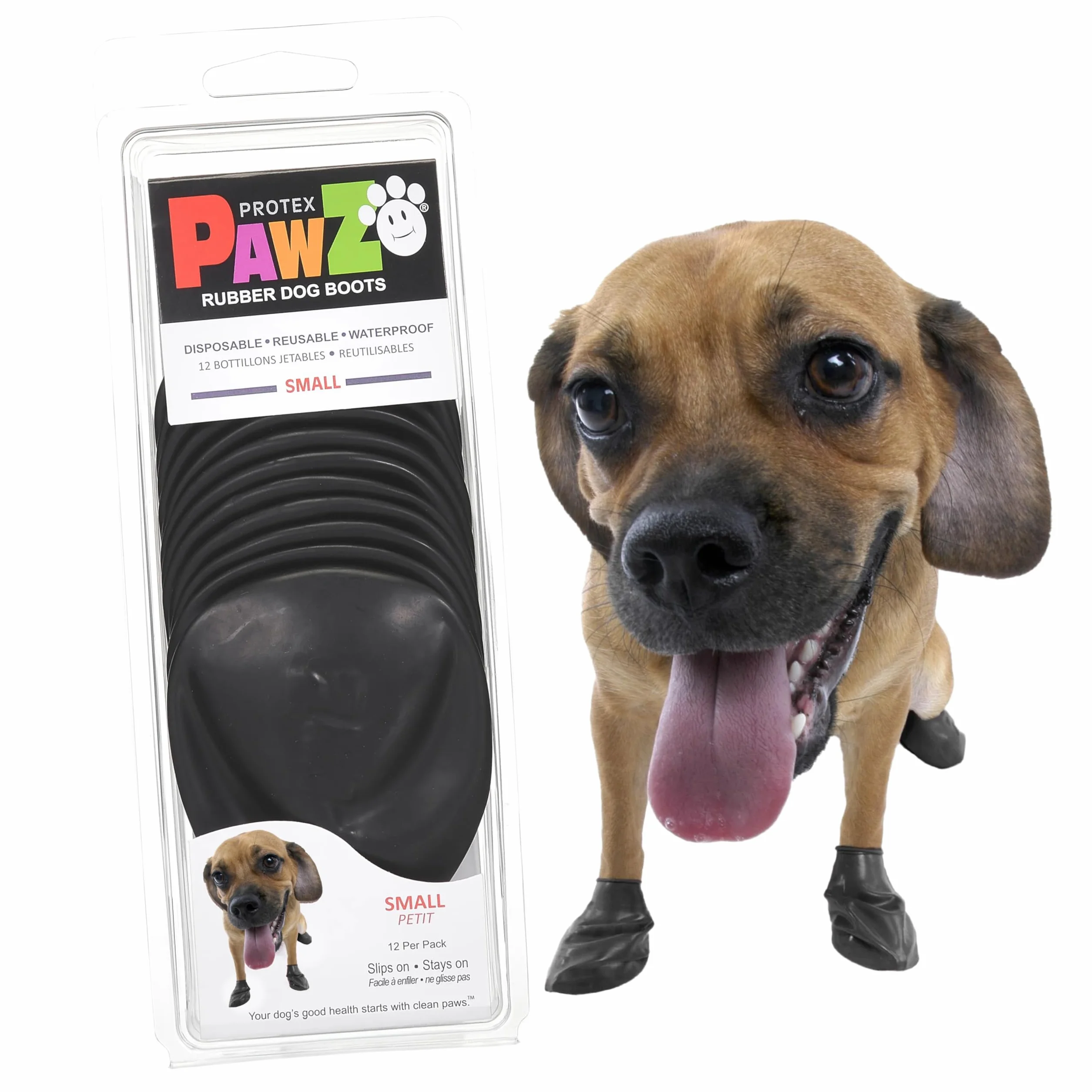 Botas para Perros Protex Protective, Color Negro, Small