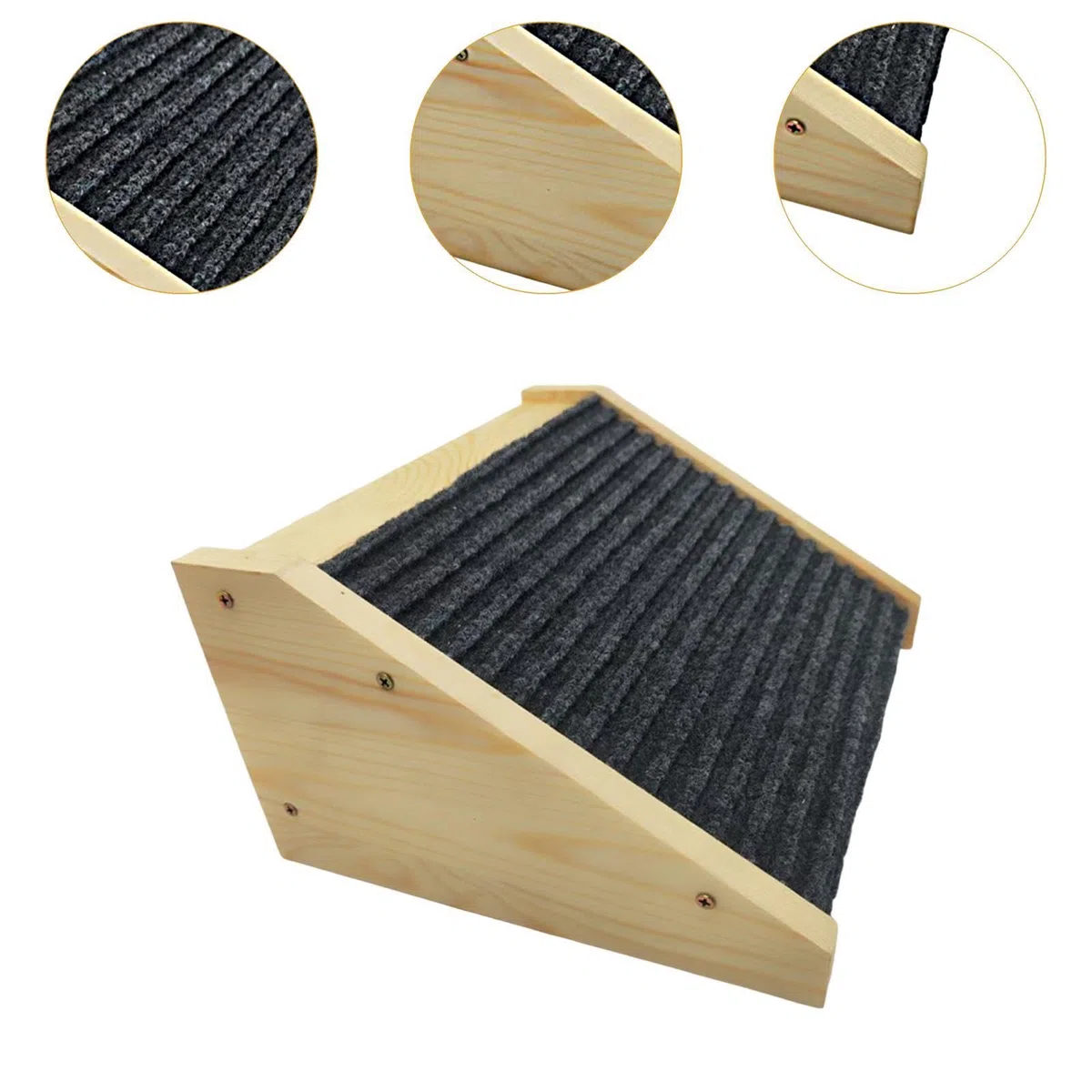 KESOTO Rampa per Scale per Cani in Legno, Pedana per Arrampicata per Cani, Rampa per Soglia per L'arrampicata per Animali Domestici per Raggiungere Luoghi Più Alti Come Letti O Divani