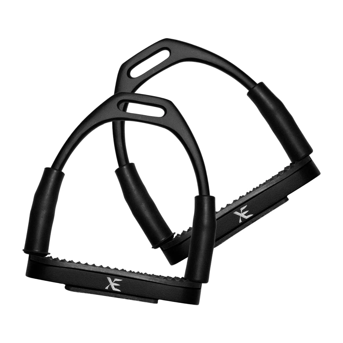XE Acciaio Inossidabile Cavallo Staffe da Equitazione - 4.25 Pollice Staffe per Cavalieri a Cavallo, Ideale Sicurezza Antiscivolo Nero Staffe per Equestre
