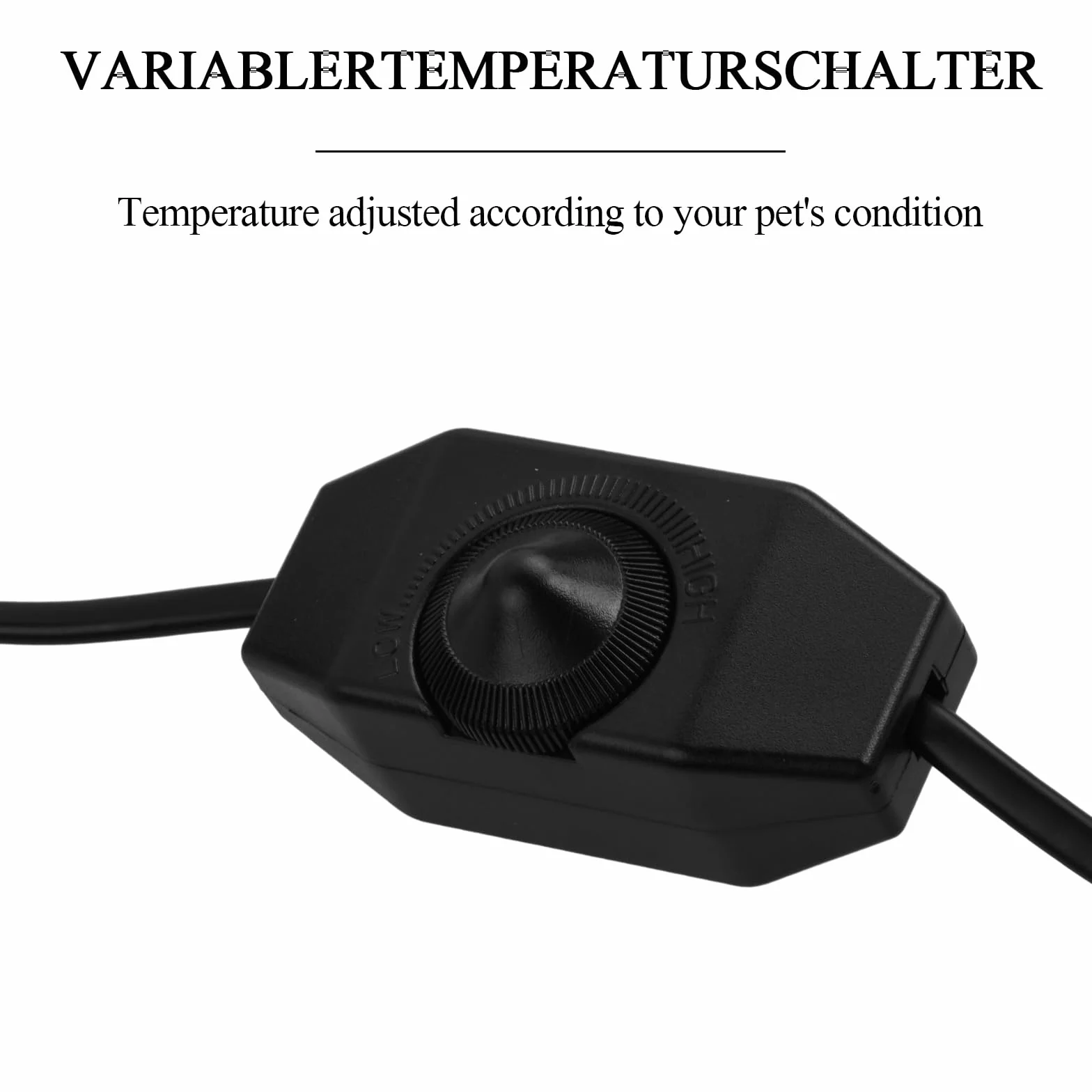 Tappetino Riscaldante Rettili, Tappetino Riscaldanti Rettili Regolabile, Tappetino Riscaldante Terrario con Termostato per Rettili Tartaruga, Serpenti, Lucertola, Ragno (7W/15 * 28cm)