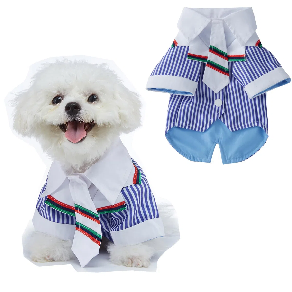 Smoking per cani di piccola taglia, abito da sposa per cuccioli, camicia formale per cani, smoking formale con papillon nero, per cani di taglia piccola e media, vestito per feste, compleanni,