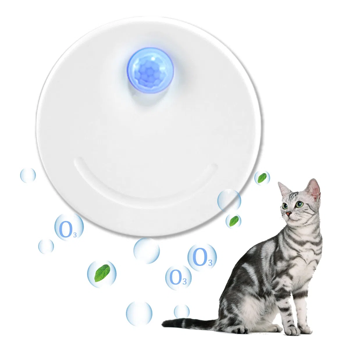 Deodorante per Lettiera per Gatti, Eliminatore Automatico di Odori per Animali Domestici,per Tutti i Tipi di Lettiera, Cestino, Guardaroba del Bagno-B001 C002#
