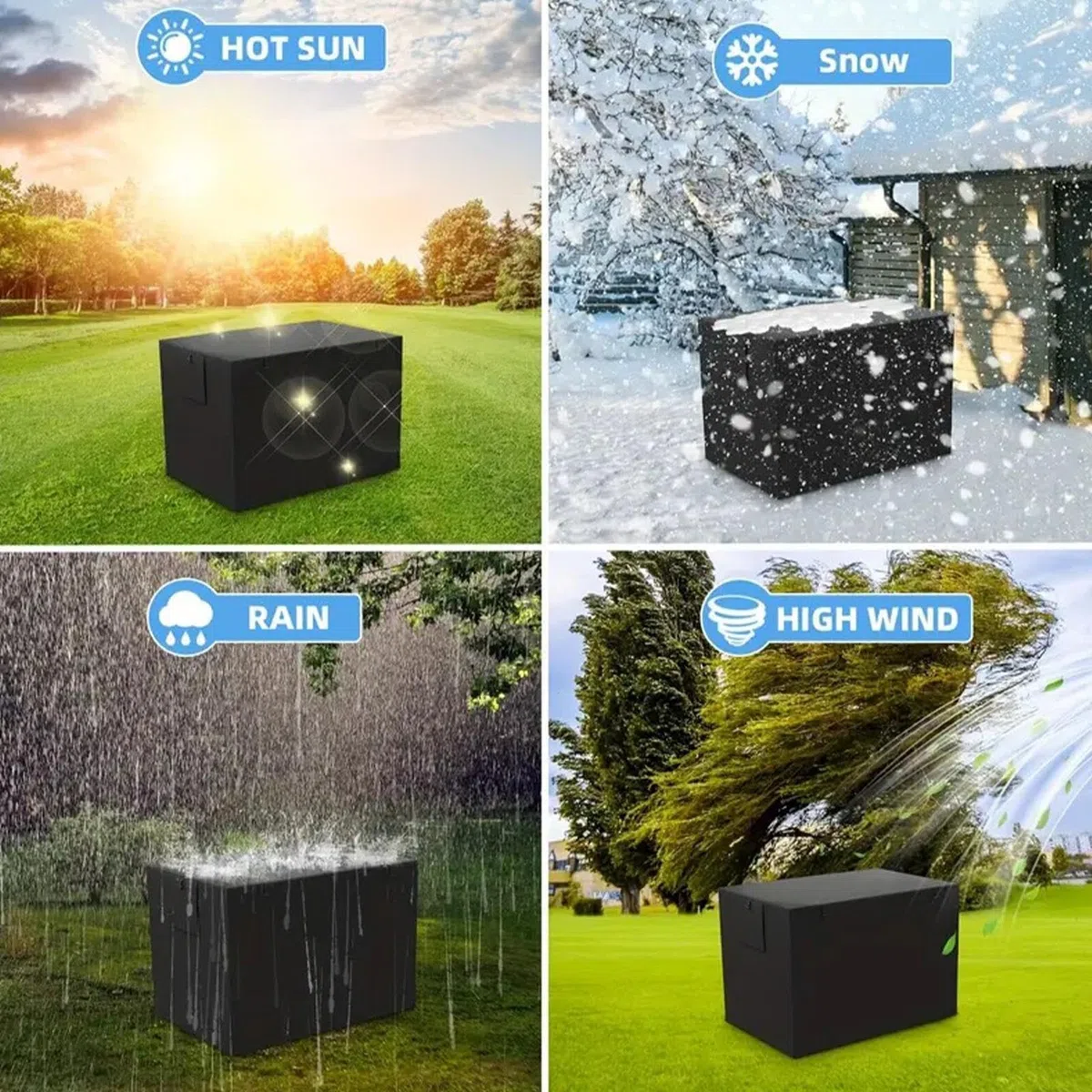Copertura per gabbia per cani – Copertura impermeabile per gabbia in tessuto Oxford, antivento | Copertura per gabbia resistente per cani e gatti, per uso interno ed esterno, protezione per gabbie per