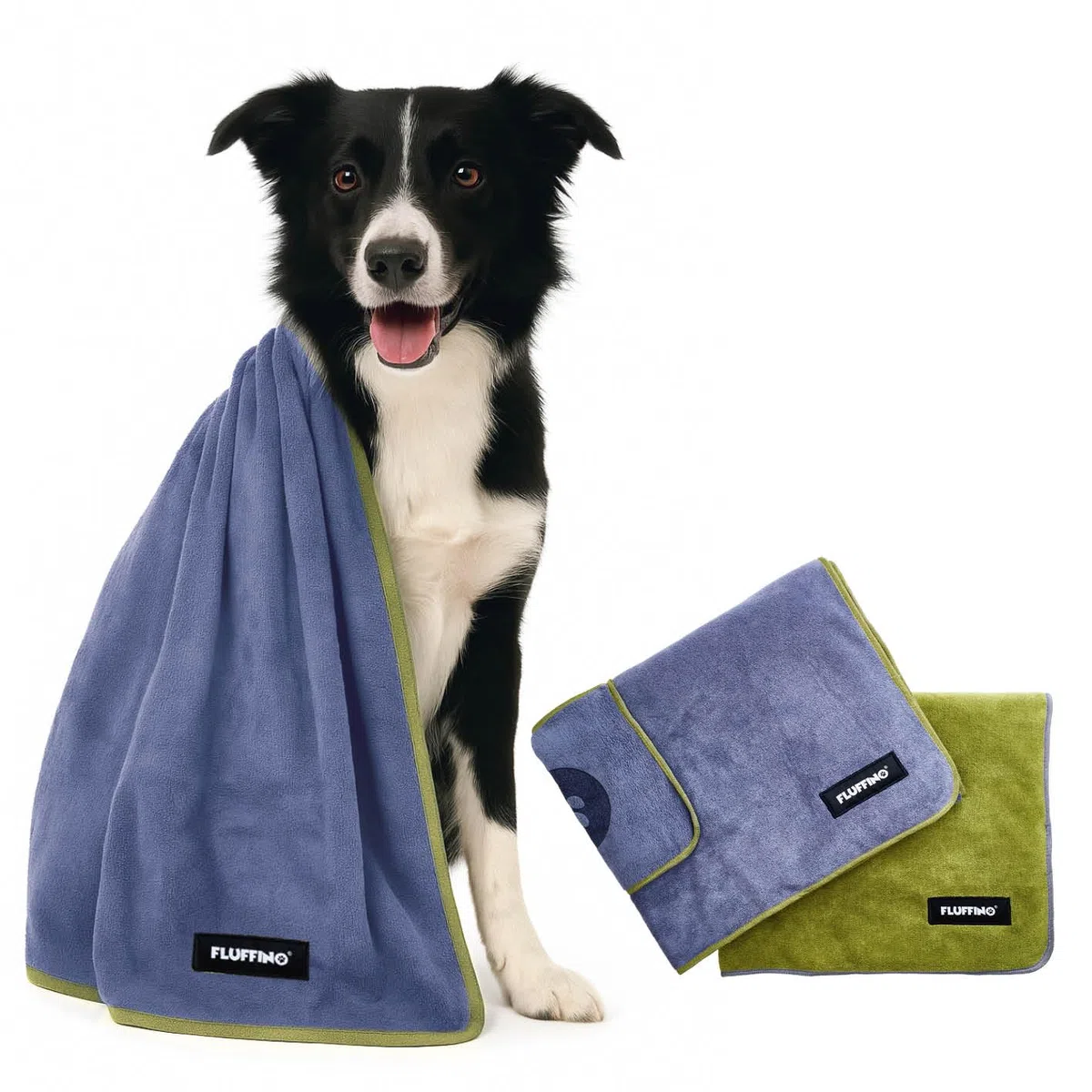 Set di 2 Asciugamani per Cani 120 x 70 cm per Cani di Taglia Media e Grande, Estremamente assorbenti e Morbidi | Lavabili a 60°C, Asciugamano in Microfibra ad Asciugatura Rapida