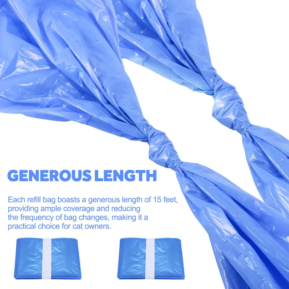 Sacchetti di Ricarica per Lettiera Genie - Compatibile con Litter Locker, per Gatti, Confezione da 10 (Senza Cartuccia)