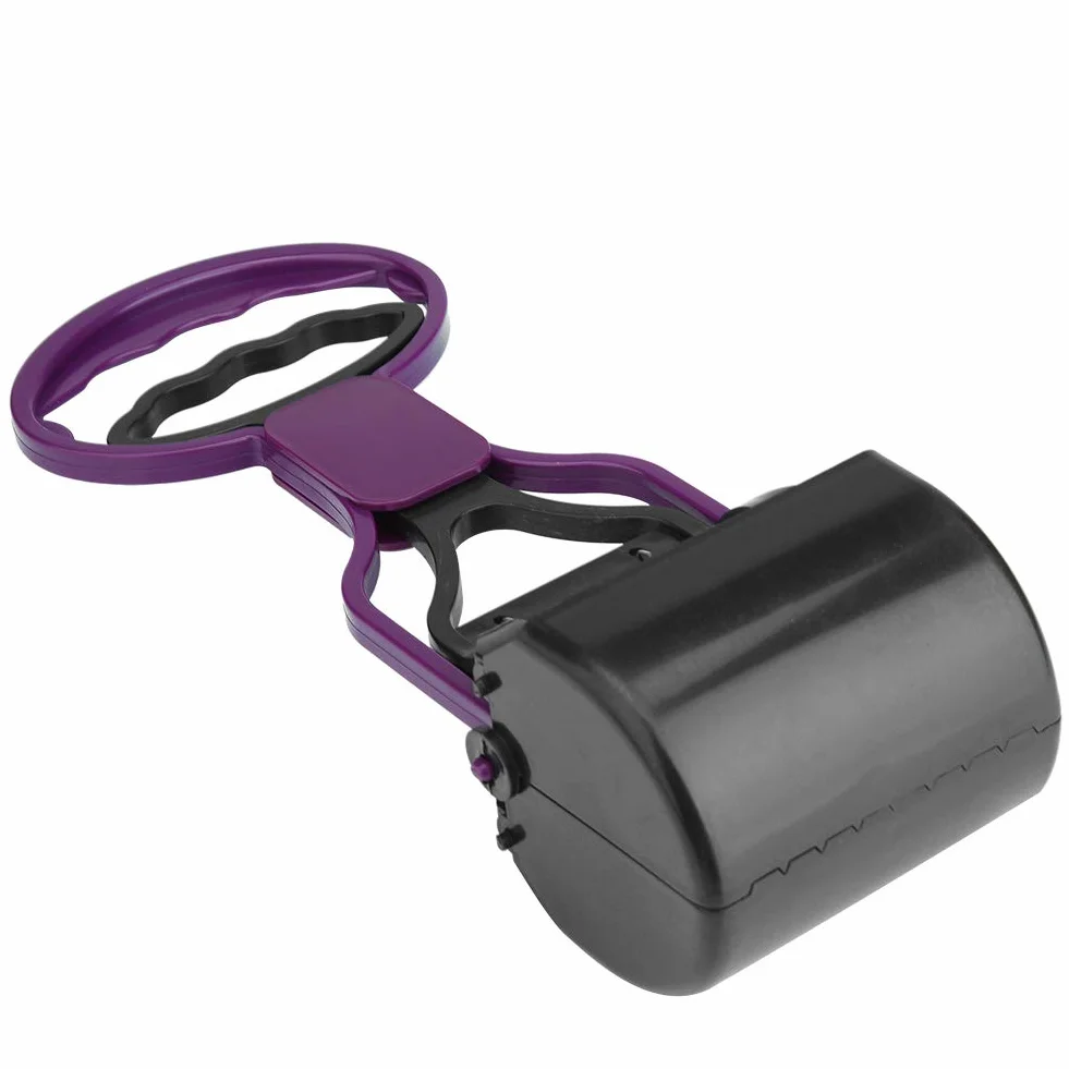 Wakects Paletta per Escrementi di Animali con Manico Lungo, 28 cm, Portatile, Viola, 28 x 8,7 cm
