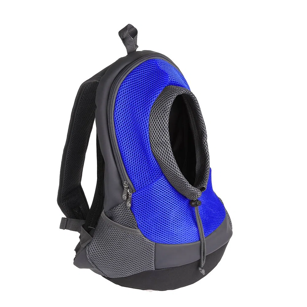 NHSUNRAY Pet Carrier Zaino Per Piccolo Cane Gatto Puppy (3.5kgs Max) On-the-Go Viaggio Pet Anteriore Posteriore Borsa Soft Traspirante Mesh Pup Pack (Blu)