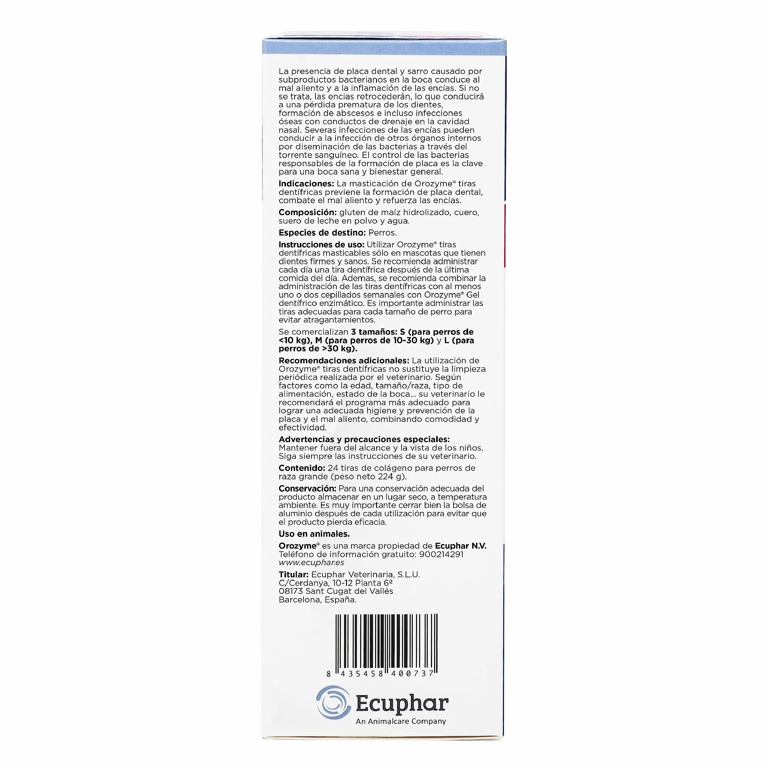 ecuphar Orozyme Dentifricas S 24 Tiras