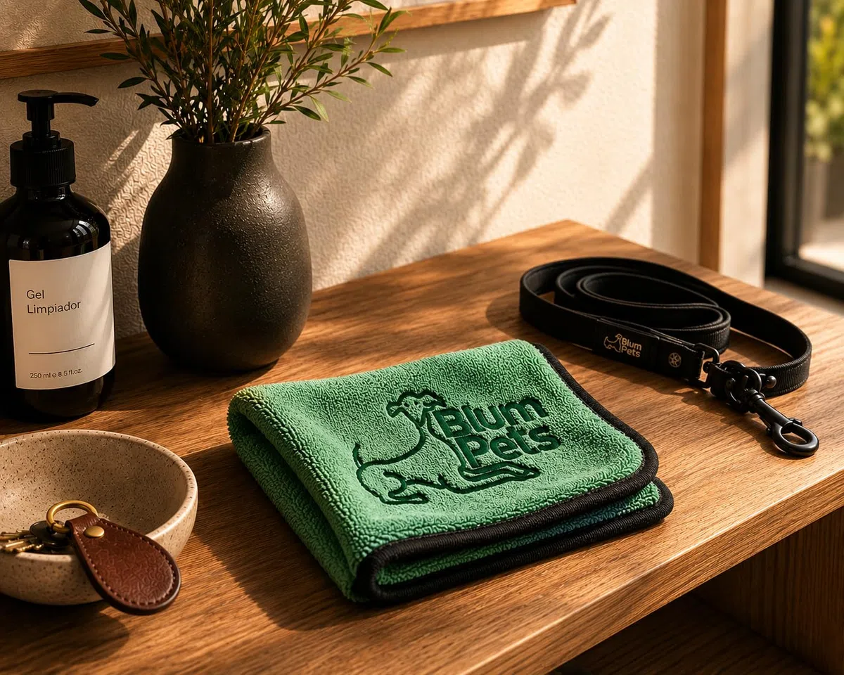 La Routine delle Zampe - Kit Balsamo Polpastrelli Cane in Stick Asciugamano in Microfibra e Astuccio Regalo Vegano Naturale Idrata e Protegge la Pelle Screpolata Sicuro da Leccare