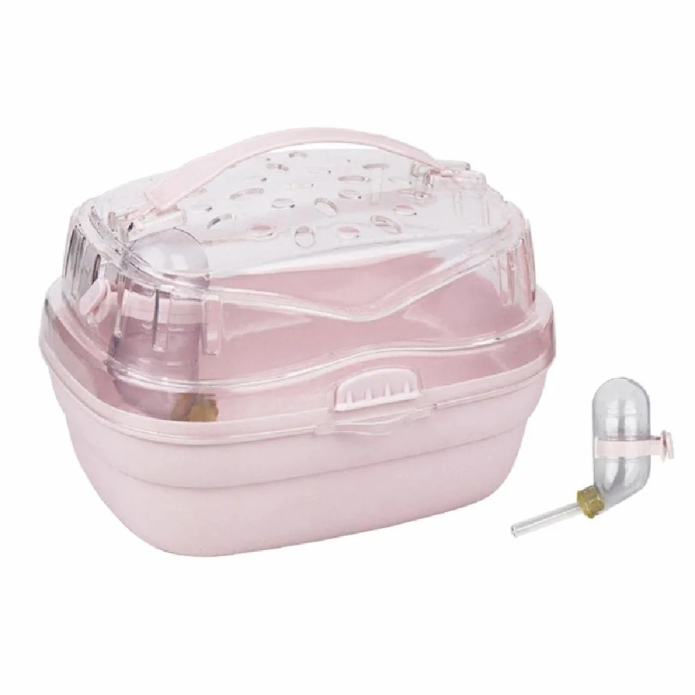 hero-s Trasportino criceto, gabbia portatile da viaggio, piccoli animali, con bottiglia d'acqua, borsa per porcellini d'India