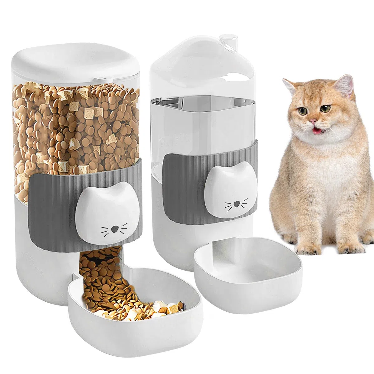 Beverino Coniglio: 2 Pezzi Abbeveratoio Conigli, 1L / 35oz Borracce per Conigli Automatico, Beverino Criceto da Appendere Senza Gocciolamento Distributore Automatico Di Cibo E Acqua per Cavie Criceti