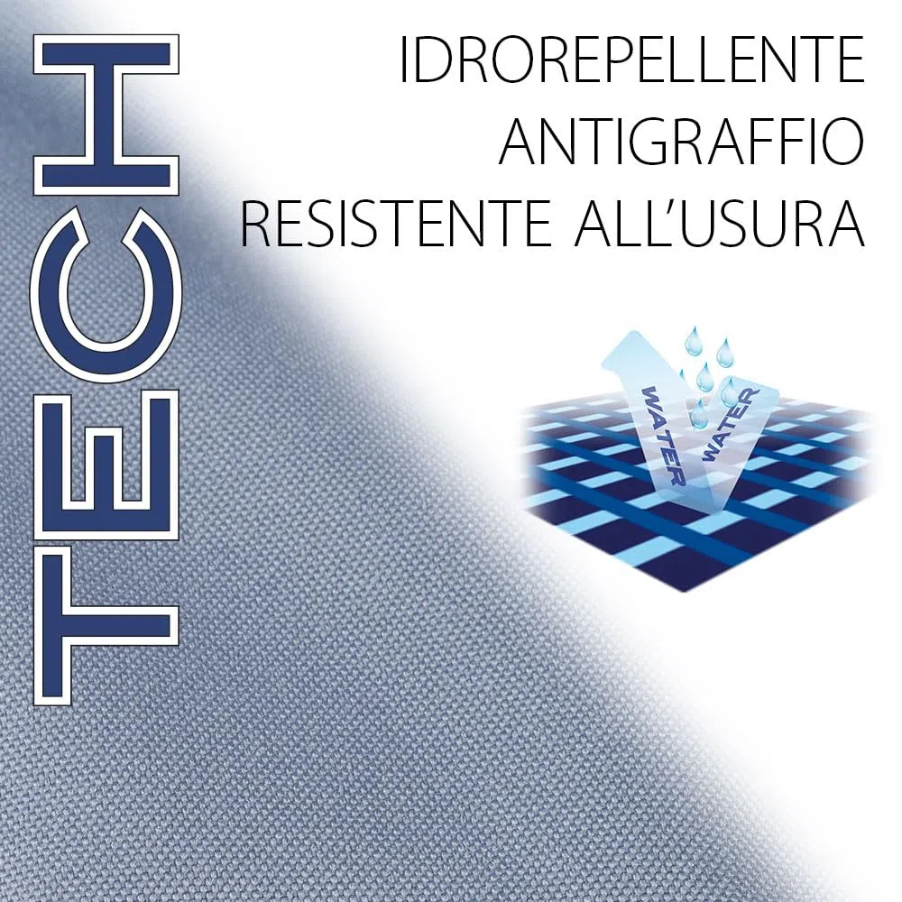 Ferplast Cuccia Cane e Gatto Antigraffio e Impermeabile, Tessuto Tecnico Resistente Tech, JOLLY Taglia Piccola, Materassino Lavabile a Mano a 30°, 65 x 48 x 3,5 cm, Grigio