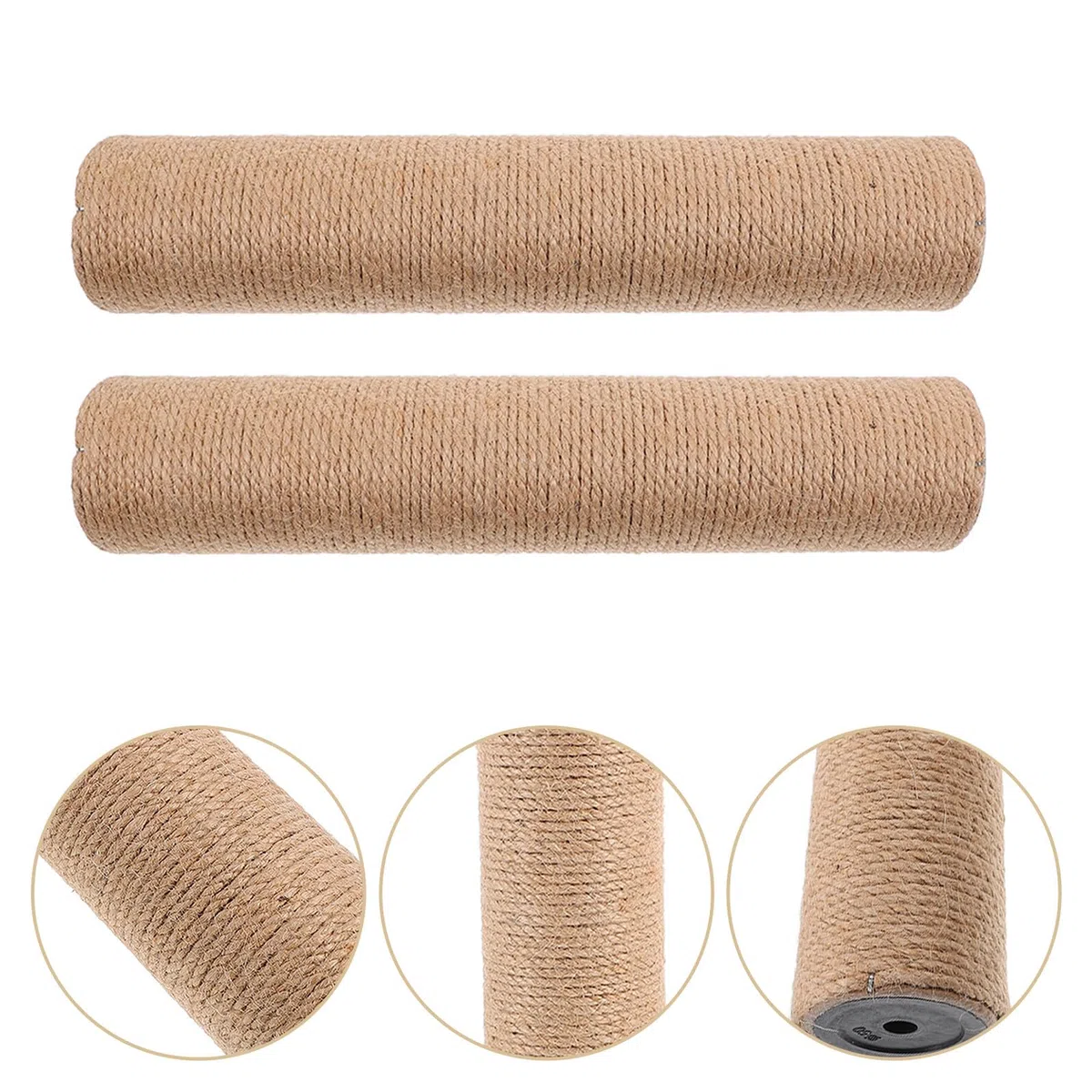 Hohopeti Palo Tiragraffi per Gatti Ricambio 2 Pezzi in Sisal e ABS Design Salvaspazio per Uso Indoor Promuove Artigli Sani Accessori per Tiragraffi per Gatti