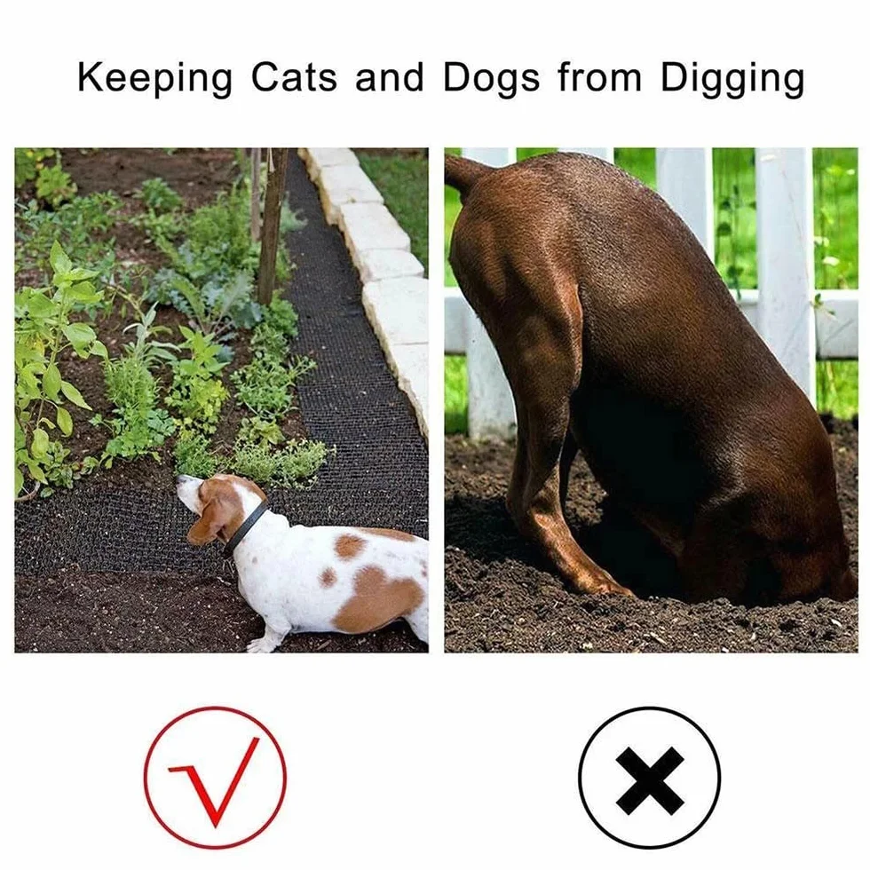 NEWFUN Tappetino Repellente per Gatti,Tappetino Deterrente per Cani con Picchi Rete Anti-Gatto,Picchi Rete Anti-Gatto per Protezione da Giardino,200 * 28 cm, con 8 Ancoraggi da Terra a Forma di U