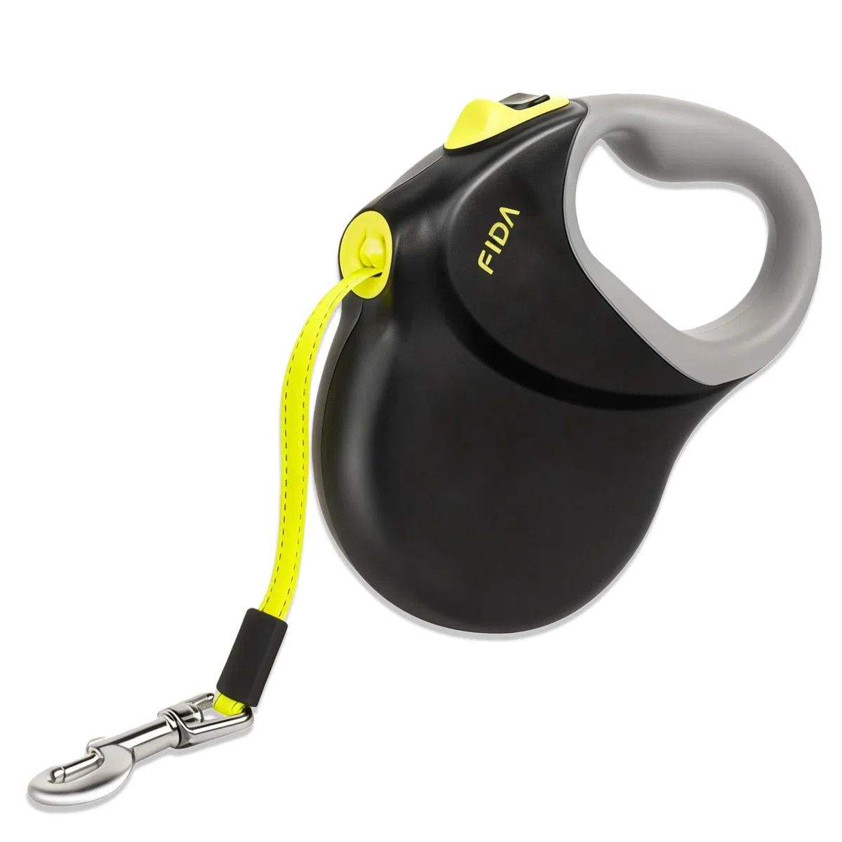 Guinzaglio Cane, Guinzaglio Retrattile Per Cani, Guinzaglio Per Cani Allungabile Riflettente, Impugnatura Ergonomica, Nylon Resistente, Lunghezza 8 Metri, Fino A 50 Kg, Nero E Giallo