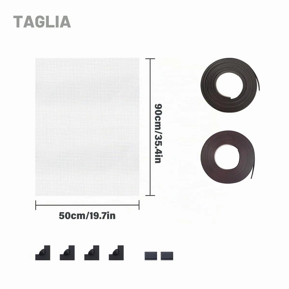 Rete Magnetica per Acquario Magnetic Aquarium Anti-Jumping net Cover Copertura magnetica in rete per Proteggere i pesci che saltano fuori dall'acquario